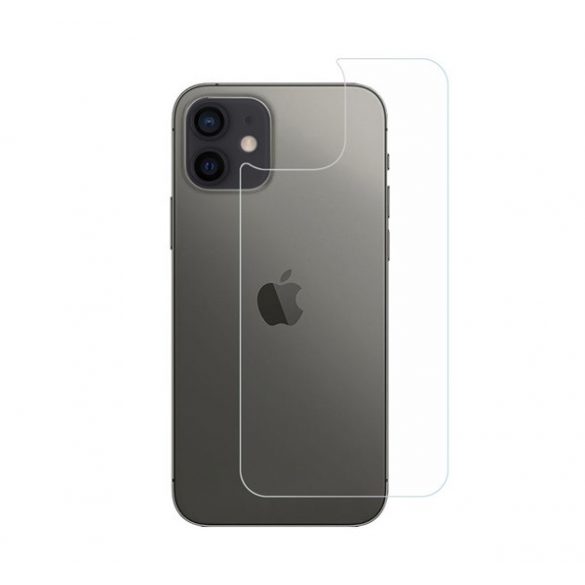 Sticlă de protecție pentru spate (margine rotunjită 2.5D, rezistentă la zgârieturi, 9H) TRANSPARENT Apple iPhone 12, Apple iPhone 12 Pro