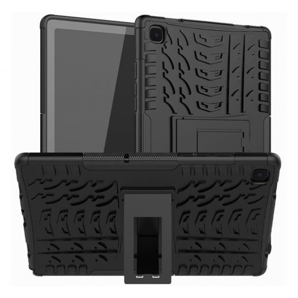 Protector de telefon din plastic Defender (rezistenta la impact, interior silicon, suport, cauciuc auto) NEGRU Samsung Galaxy Tab A7 10.4 (2020) WIFI SM-T500, Samsung Galaxy Tab A7 10.4 (2020) LTE SM-T505, Samsung Galaxy Tab A7 10.4 (2022) ) WIFI SM