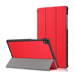 Husă stativă, efect piele (FLIP, deschidere laterală, funcție de suport pentru desktop TRIFOLD) PIROS Lenovo Tab M10 Plus (TB-X606F)