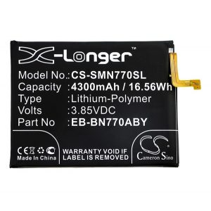 Baterie CAMERON SINO Li-Polymer (3,85V/4300mAh, compatibil cu Samsung EB-BN770ABY) NEGRU Samsung Galaxy Note 10 Lite (SM-N770F)