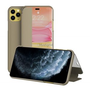 Husă în picioare, efect piele (FLIP, deschidere laterală, funcție de suport pentru masă, afișare număr de telefon, fereastră de vizualizare) MARO Apple iPhone 11 Pro