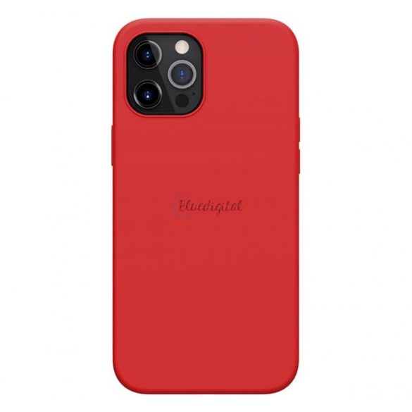 Protector de telefon din silicon NILLKIN FLEX PURE PRO (magnetic, ultra-subțire, ecologic, interior din microfibră de pluș, mat) ROȘU Apple iPhone 12 Pro Max