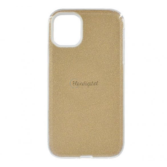 Protectie de telefon din silicon (interior din plastic, spate lucios) GOLD Apple iPhone 12 Pro Max