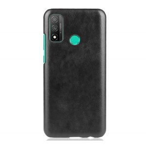 Protectie din plastic pentru telefon (efect piele) NEGRU Huawei P Smart (2020)