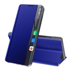 Husă stativă, efect textil (FLIP activ, deschidere laterală, suport desktop, Smart View Husă) BUTTONS Xiaomi Mi 10T Pro 5G, Xiaomi Mi 10T 5G