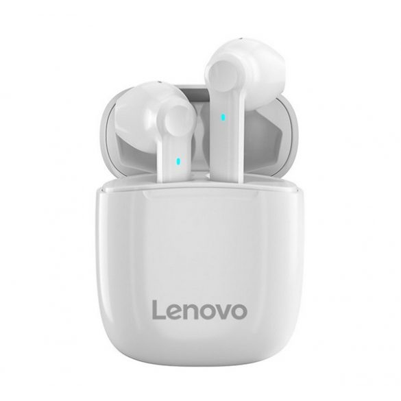 LENOVO XT89 căști bluetooth Stereo (v5.0, TWS, microfon, anulare zgomot + încărcător) ALB