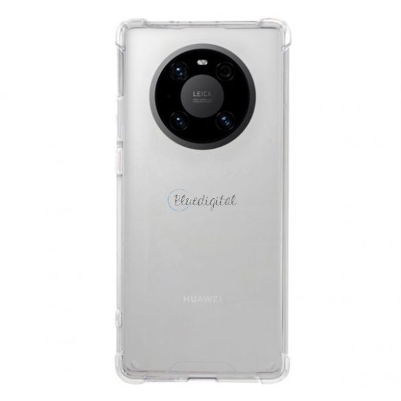 Protectie din silicon pentru telefon (rezistenta medie la impact, colt cu perna de aer, spate acrilic) TRANSPARENT Huawei Mate 40 Pro