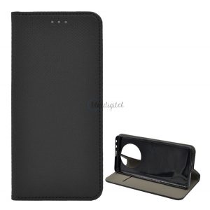 Carcasa in picioare, efect piele (FLIP, deschidere laterala, functie suport de masa, model romb) NEGRU Huawei Mate 40 Pro