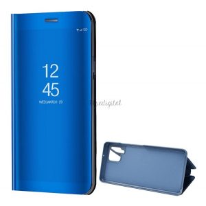 Husă cu suport (FLIP activ, deschidere laterală, funcție de suport pentru masă, suprafață oglindă, husă Mirror View) ALBASTRU Samsung Galaxy A42 5G (SM-A425F)