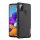 Protectie de telefon din silicon DUX DUCIS FINO (interior din plastic, rezistenta medie la impact, model grila) NEGRU Samsung Galaxy A21s (SM-A217F)