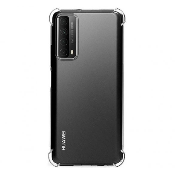 Protectie telefon din plastic ROAR JELLY ARMOR (cadru din silicon, rezistenta medie la impact, colt cu perna de aer) TRANSPARENT Huawei P Smart (2021)