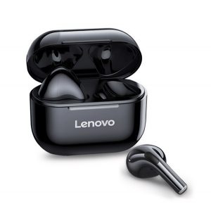 LENOVO LIVEPODS LP40 cască bluetooth Stereo (v5.0, TWS, microfon, anulare zgomot + încărcător) NEGRU