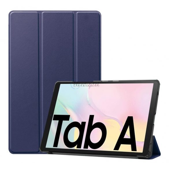 Husă în picioare, efect piele (FLIP activ, deschidere laterală, TRIFOLD, suport desktop) ALBASTRU ÎNCHIS Samsung Galaxy Tab A7 10.4 (2020) WIFI SM-T500, Samsung Galaxy Tab A7 10.4 (2020) LTE SM-T505, Samsung Galaxy Tab A7 10.4 ( 2022) WIFI SM-T503