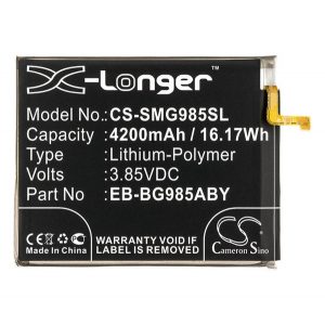 Baterie Li-Polymer CAMERON SINO (3,85V/4200mAh, compatibil cu Samsung EB-BG985ABY) NEGRU Samsung Galaxy S20 Plus (SM-G985F)