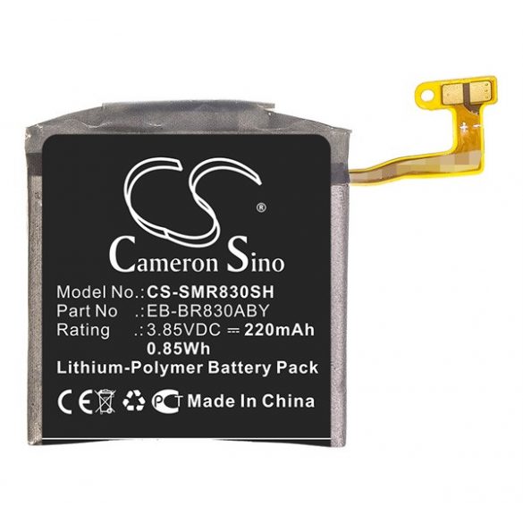 Baterie CAMERON SINO Li-Polymer (3,85V/220mAh, compatibil cu Samsung EB-BR830ABY) NEGRU Samsung Galaxy Watch Active 2 40mm (SM-R830N)