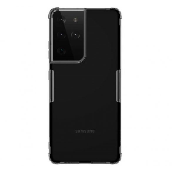 Protector de telefon din silicon NILLKIN NATURE (rezistență medie la impact, colț cu pernă de aer, 0,6 mm, ultra-subțire) GRI Samsung Galaxy S21 Ultra (SM-G998) 5G