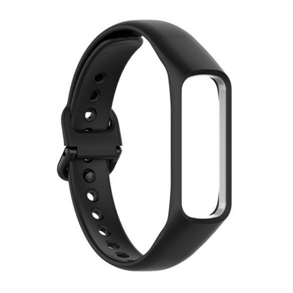 Curea (personalizată, silicon, reglabilă) negru Samsung Galaxy Fit 2 (SM-R220)