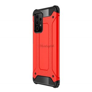 Protector de telefon din plastic Defender (rezistență medie la impact, colț cu pernă de aer, interior din silicon, efect metalic) ROȘU Samsung Galaxy A72 5G (SM-A726F), Samsung Galaxy A72 4G (SM-A725F)