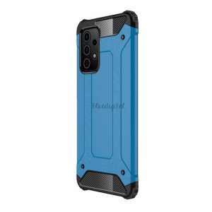 Protector de telefon din plastic Defender (rezistență medie la impact, colț cu perne de aer, interior din silicon, efect metalic) ALBASTRU DESCHIS Samsung Galaxy A72 5G (SM-A726F), Samsung Galaxy A72 4G (SM-A725F)