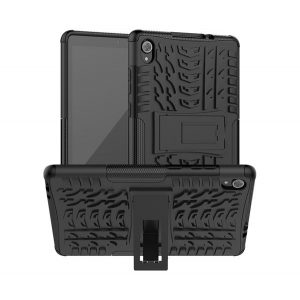 protecțiede plastic pentru telefon Defender (rezistent la impact mediu, interior din silicon, suport, model de anvelope auto) negru Lenovo Tab M8 (TB-8505F) WIFI, Lenovo Tab M8 (TB-8505X) LTE