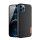 Protectie de telefon din silicon DUX DUCIS FINO (interior din plastic, rezistenta medie la impact, model grila) NEGRU Apple iPhone 12 Pro Max