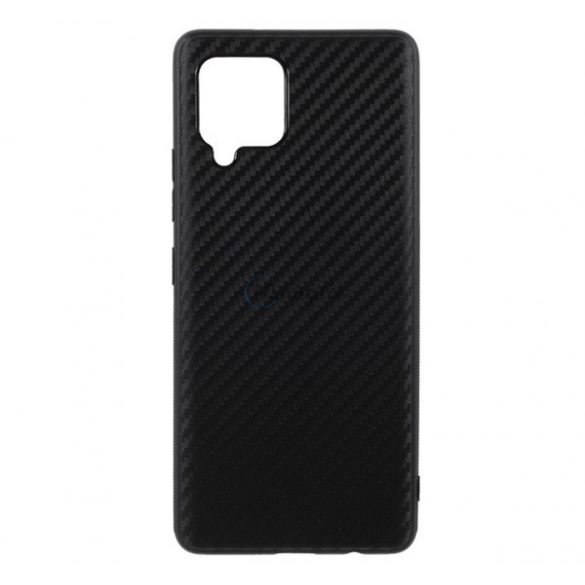 Protectie din silicon pentru telefon (model carbon) NEGRU Samsung Galaxy A42 5G (SM-A425F)