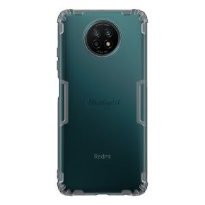 Protector de telefon din silicon NILLKIN NATURE (rezistență medie la impact, colț cu pernă de aer, 0,6 mm, ultra-subțire) GREY Xiaomi Redmi Note 9 5G