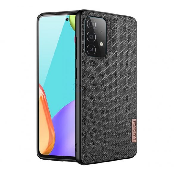 Protectie de telefon din silicon DUX DUCIS FINO (interior din plastic, rezistenta medie la impact, model grila) NEGRU Samsung Galaxy A32 5G (SM-A326)