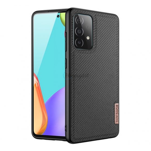 Protectie de telefon din silicon DUX DUCIS FINO (interior din plastic, rezistenta medie la impact, model grila) NEGRU Samsung Galaxy A72 5G (SM-A726F), Samsung Galaxy A72 4G (SM-A725F)