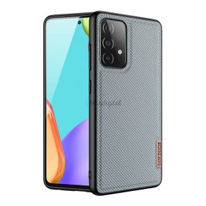 Protectie de telefon din silicon DUX DUCIS FINO (interior din plastic, rezistenta medie la impact, model grila) GRI Samsung Galaxy A32 5G (SM-A326)