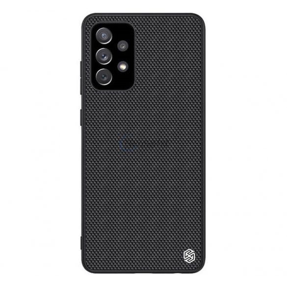 Protector de telefon din plastic NILLKIN TEXTURED (suprafață aspră, rezistență medie la impact, cadru din silicon, model 3D) NEGRU Samsung Galaxy A72 4G (SM-A725F), Samsung Galaxy A72 5G (SM-A726F)