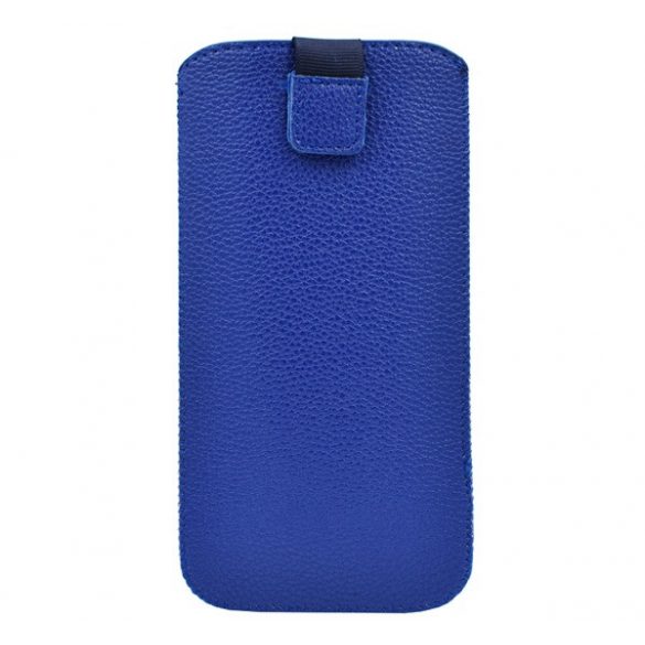 Husă stativă cu efect de piele (universală, clip pentru curea, velcro extensibil, dimensiune 6.9") BLUE