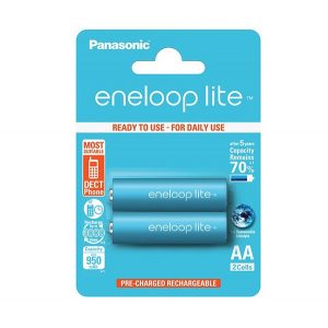 Baterie PANASONIC ENELOOP LITE (AA, BK-3LCCE, 1.2V, 950 mAh Ni-MH, reîncărcabilă) 2 buc / pachet