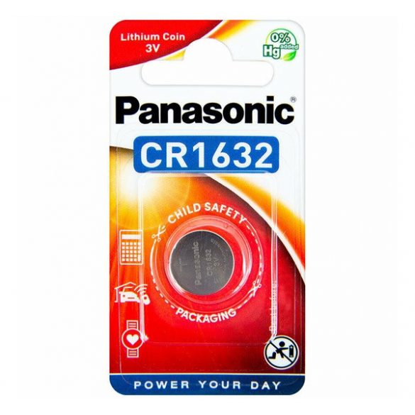 PANASONIC celulă buton (CR1632, 3V, litiu) 1 buc / pachet