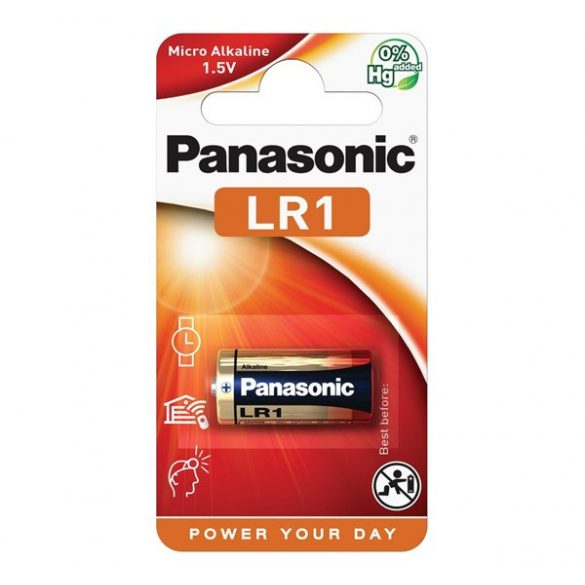 Baterie durabilă PANASONIC (LR1, 1.5V alcalină) 1buc/pachet