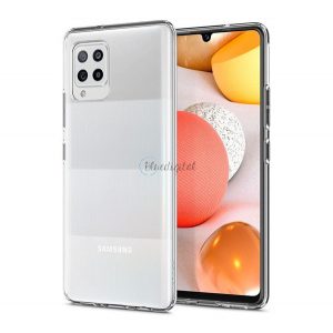 Protector de telefon din silicon SPIGEN LIQUID CRYSTAL (rezistență medie la impact, colț cu pernă de aer) TRANSPARENT Samsung Galaxy A42 5G (SM-A425F)