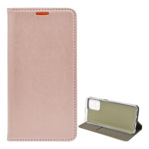 Carcasa in picioare, efect piele (FLIP, deschidere laterala, functie suport desktop) ROSE GOLD Xiaomi Redmi Note 10 4G (Note 10s), Xiaomi Poco M5s