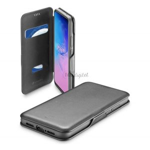 Husă CELLULARLINE BOOK CLUTCH în picioare, efect piele (FLIP, deschidere laterală, funcție suport card bancar) NEGRU Samsung Galaxy S20 Ultra (SM-G988F), Samsung Galaxy S20 Ultra 5G (SM-G988B)