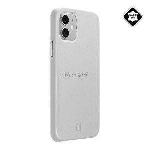 Protector de telefon din plastic CELLULARLINE ELITE (interior din microfibră, spate din piele naturală) ALB Apple iPhone 12 mini