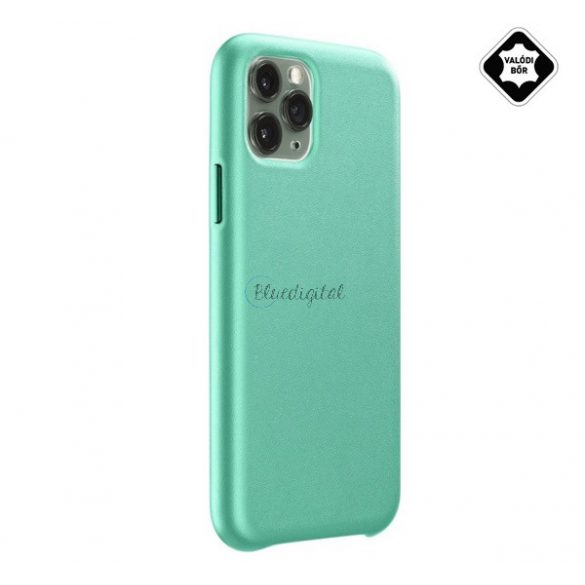 Protector de telefon din plastic CELLULARLINE ELITE (interior din microfibră, spate din piele naturală) VERDE Apple iPhone 11 Pro