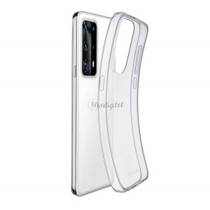 Protector de telefon din silicon CELLULARLINE FINE (ultra-subtire) TRANSPARENT Huawei P40 Pro 5G