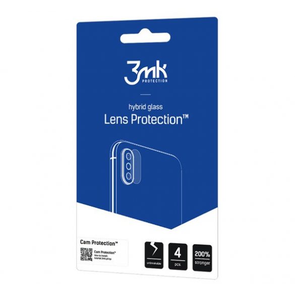 3MK LENS PROTECTION folie sticlă de protecție pentru cameră 4 buc (flexibil, rezistent la zgârieturi, ultra-subțire, 0.2mm, 7H) pentru Samsung Galaxy A12 (SM-A125F / SM-A127F)