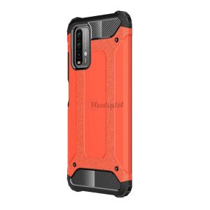 Protector de telefon din plastic Defender (rezistenta la impact mediu, colt cu perna de aer, interior din silicon, efect metalic) ROSU Xiaomi Poco M3, Xiaomi Redmi 9T