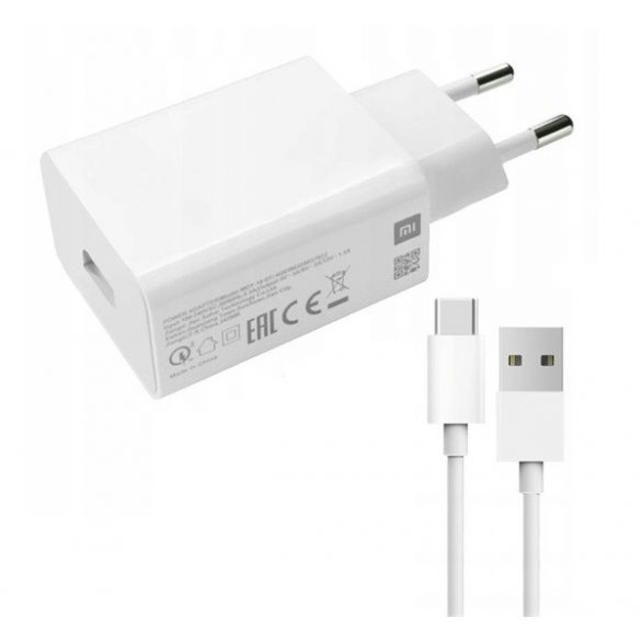 XIAOMI Încărcător AC priză USB (22.5W, încărcător rapid + cablu Type-C) ALB