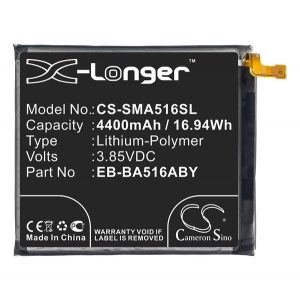 Baterie CAMERON SINO Li-Polymer (3,85V/4400mAh, compatibil cu Samsung EB-BA516ABY) NEGRU Samsung Galaxy A51 5G (SM-A516F), Samsung Galaxy A51 (SM-A515F)