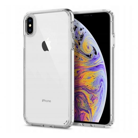 Protector de telefon din plastic SPIGEN ULTRA HYBRID (rezistent mediu la impact, cadru pernă de aer din silicon) TRANSPARENT Apple iPhone X 5.8, Apple iPhone XS 5.8