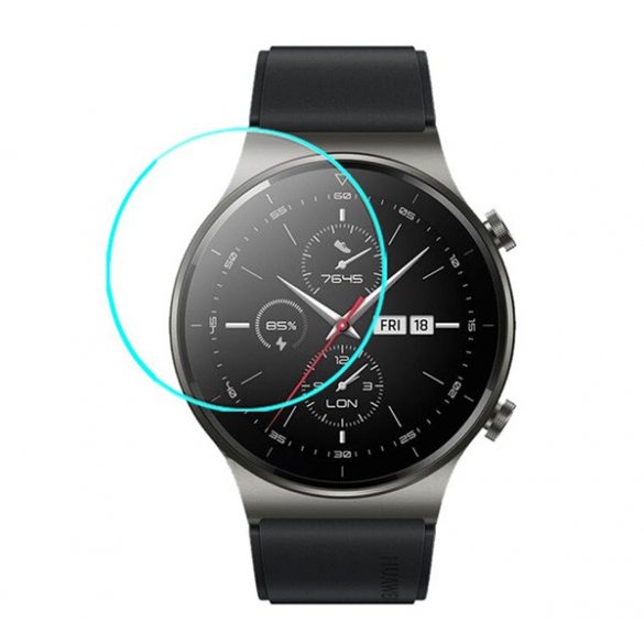 Folie sticlă protecție ecran (rezistent la zgârieturi, 0,3 mm, 9H, NU curbat) pentru Huawei Watch GT 2 Pro