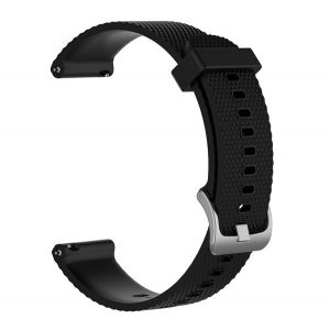 Curea (personalizată, silicon, reglabilă, model diamant) negru Garmin Vivoactive 3, Garmin Vivomove HR