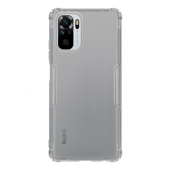 Protector de telefon din silicon NILLKIN NATURE (rezistență medie la impact, colț cu pernă de aer, 0,6 mm, ultrasubțire) GREY Xiaomi Redmi Note 10 4G (Note 10s), Xiaomi Poco M5s