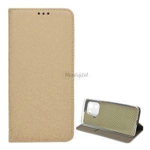 Carcasa in picioare, efect piele (FLIP, deschidere laterala, functie suport de masa, model romb) GOLD Xiaomi Mi 11 Pro 5G